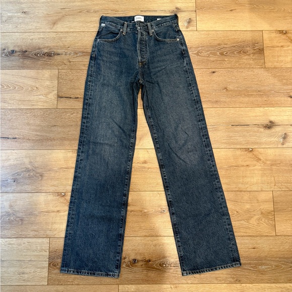 Citizens Of Humanity High-Rise Annina Button Front Wide Leg Trouser Jeans, 24 - Picture 1 of 3